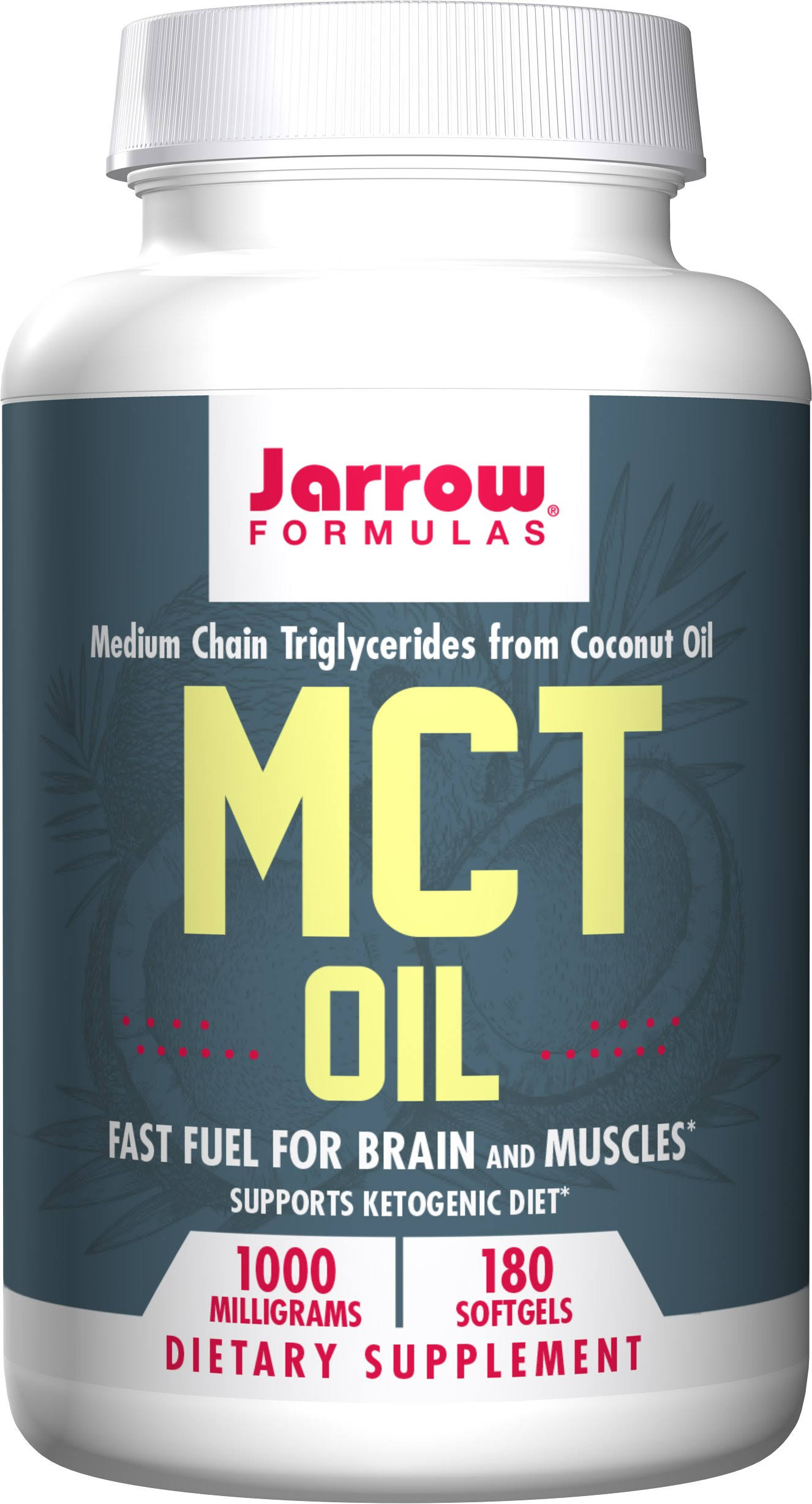 Jarrow Formulas MCT Oil Supplement - 1000mg, 180ct