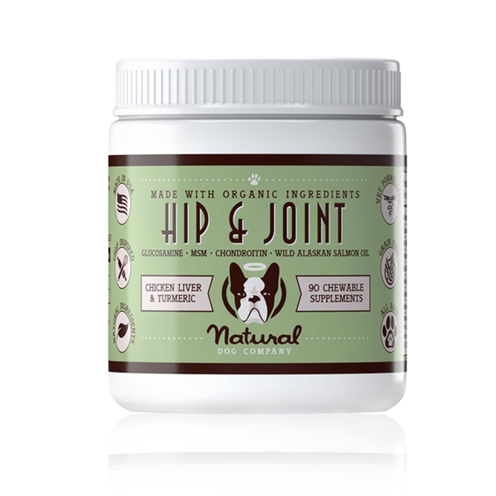 Hip Joint Chews for Dogs Chicken Liver Turmeric (90 Chews)