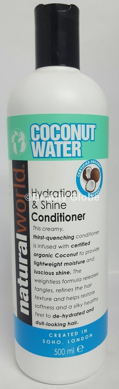 Natural World Coconut Water Hydration & Shine Conditioner - 500ml