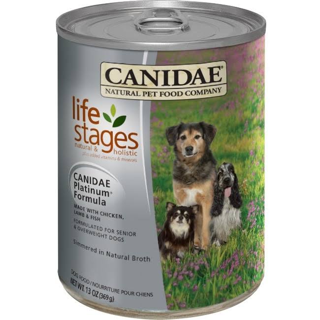 Canidae Life Stages Platinum Dog Food - Senior and Overweight, Adult, 13oz