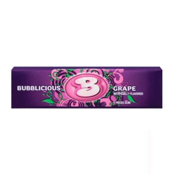 Bubblicious Bubble Gum - Grape, 5pcs