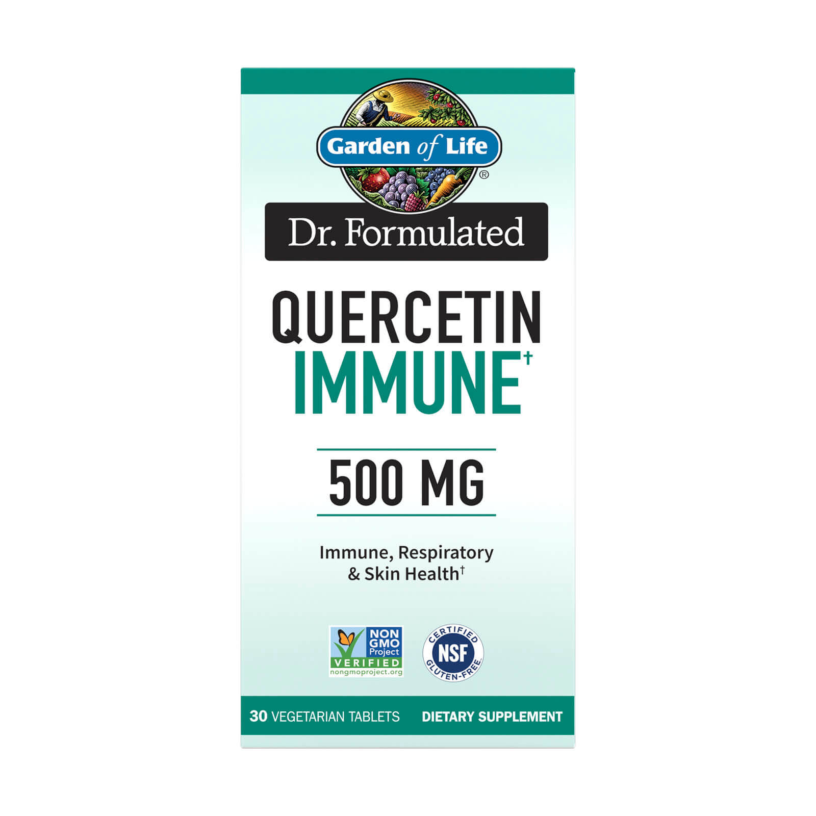 Garden of Life Dr. Formulated Quercetin Immune 500 mg 30 Vegetarian Tablets