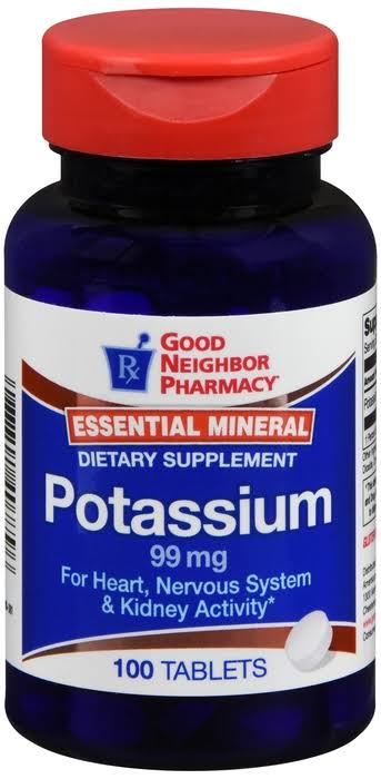 Gnp Potassium 99mg, 100 Tablets Silver Rod Pharmacy