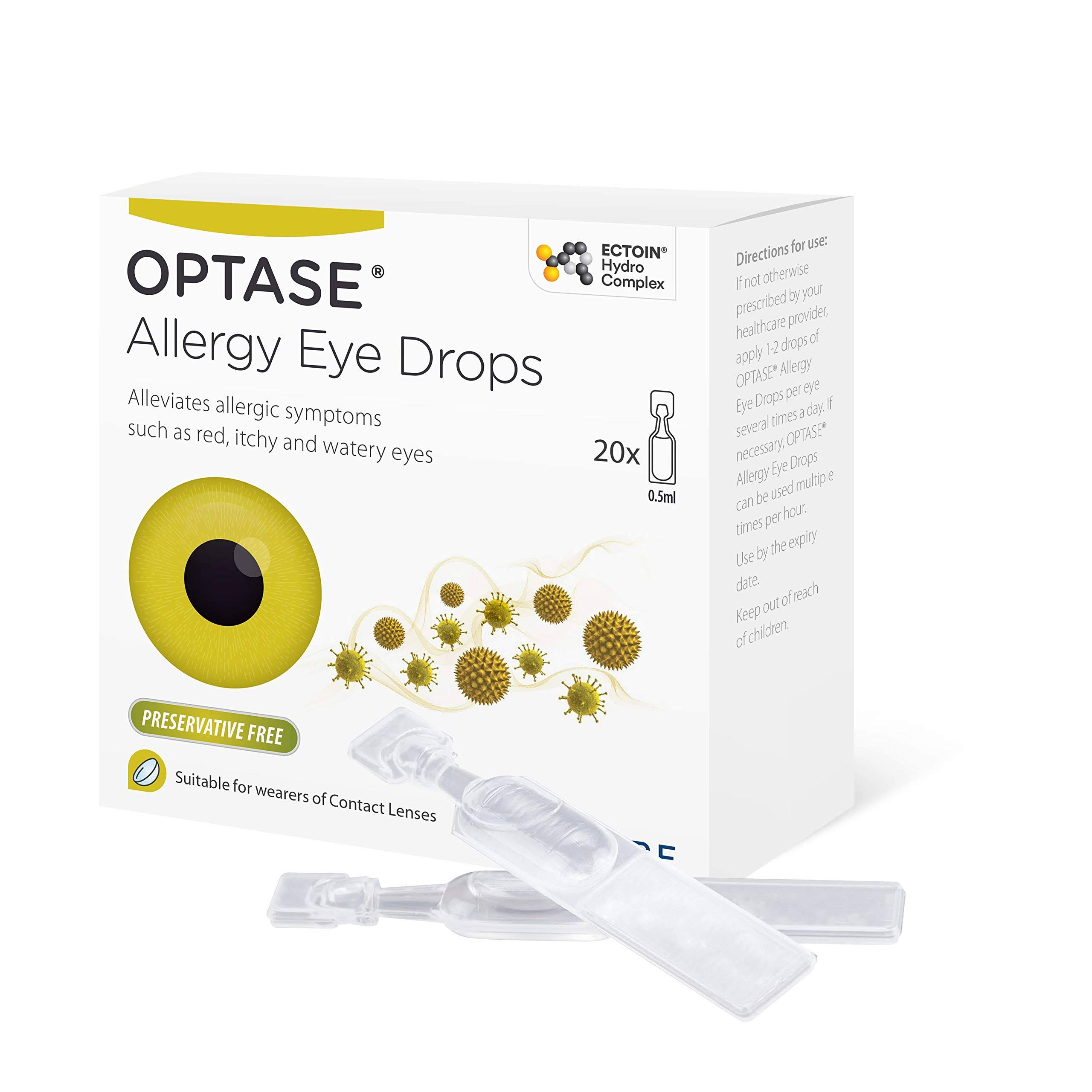 OPTASE Allergy Eye Drops - 20 x 0.5ml