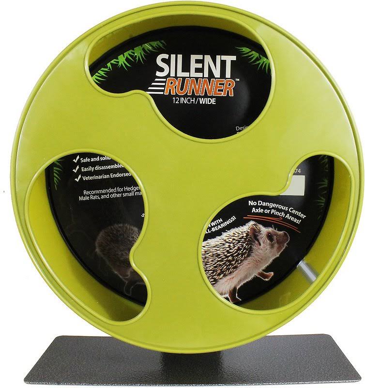 Exotic Nutrition Silent Runner Wheel 12" Wide - Sugar Glider, Rats, Hedgehog and Other Small Pets