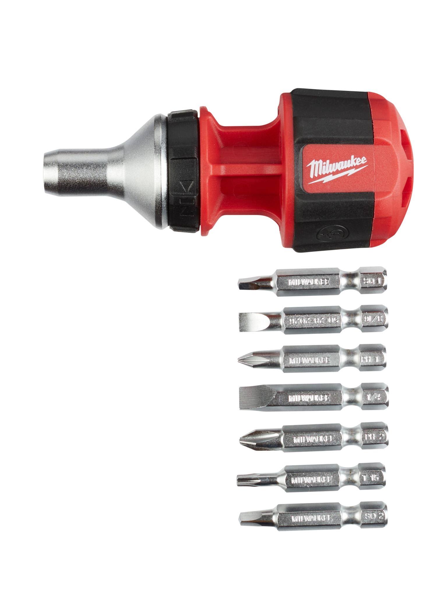 Milwaukee 48-22-2330 8 in 1 Compact Ratcheting Multi-Bit Driver