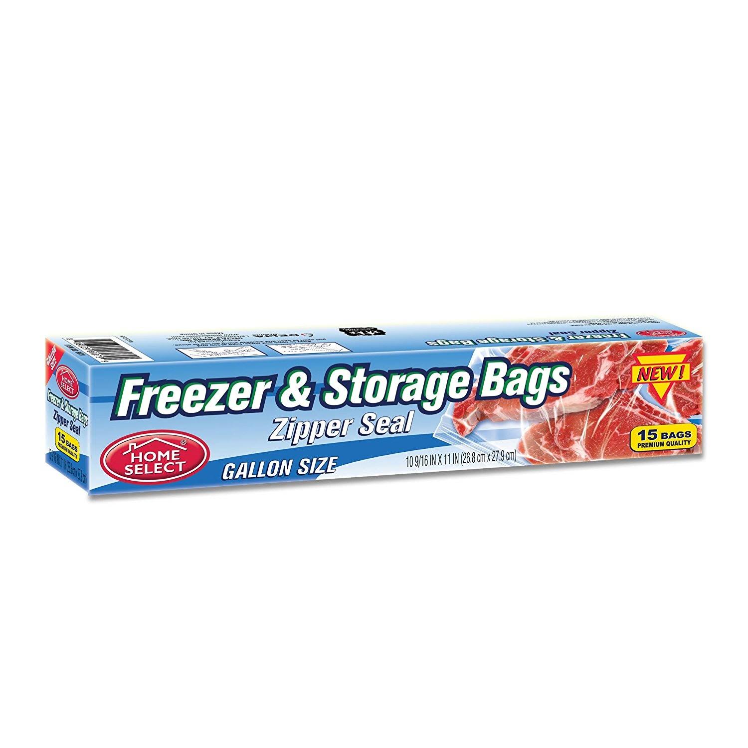 Home Select Freezer & Storage Bags - 15 Bags