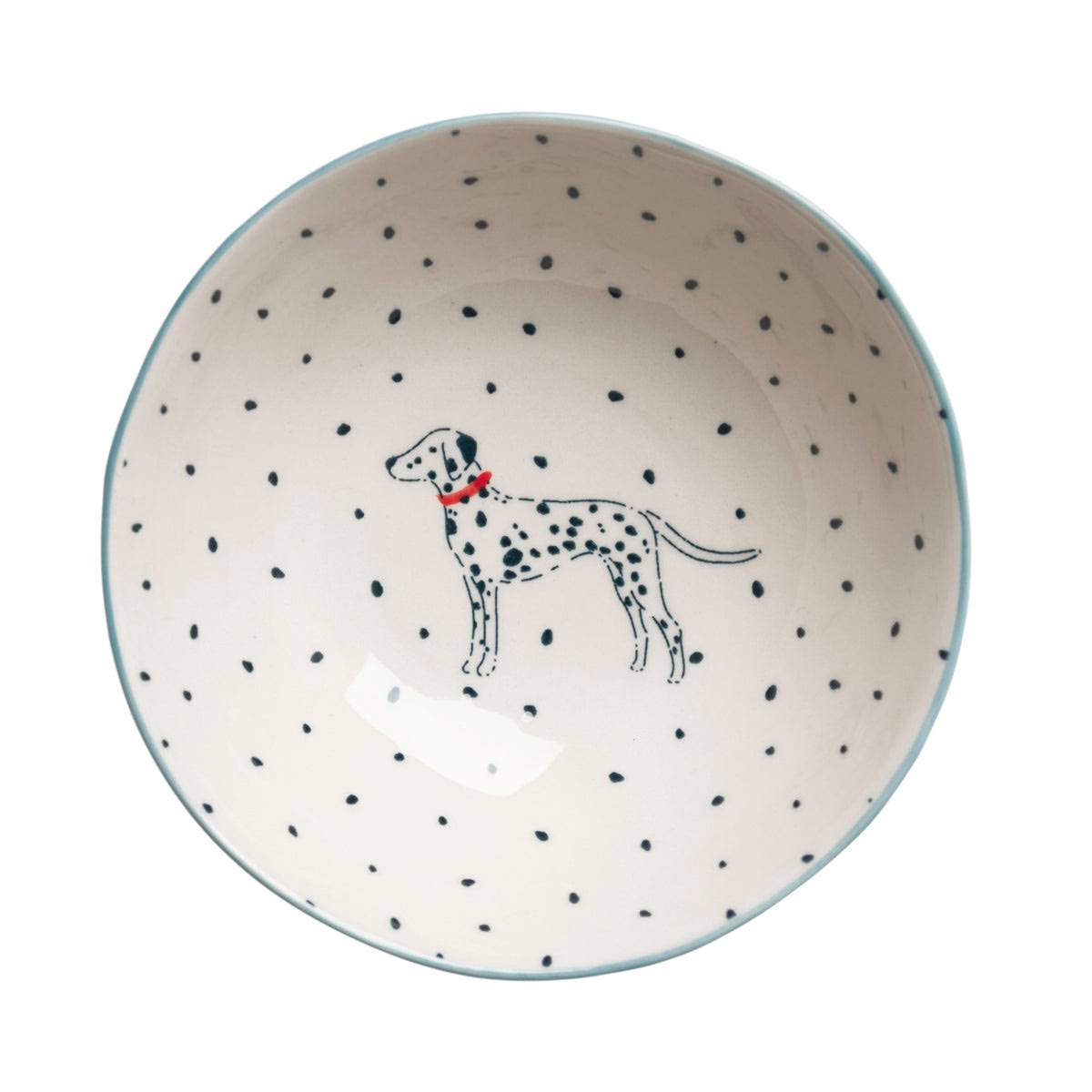 Dalmatian Stoneware Nibbles Bowl by Sophie Allport
