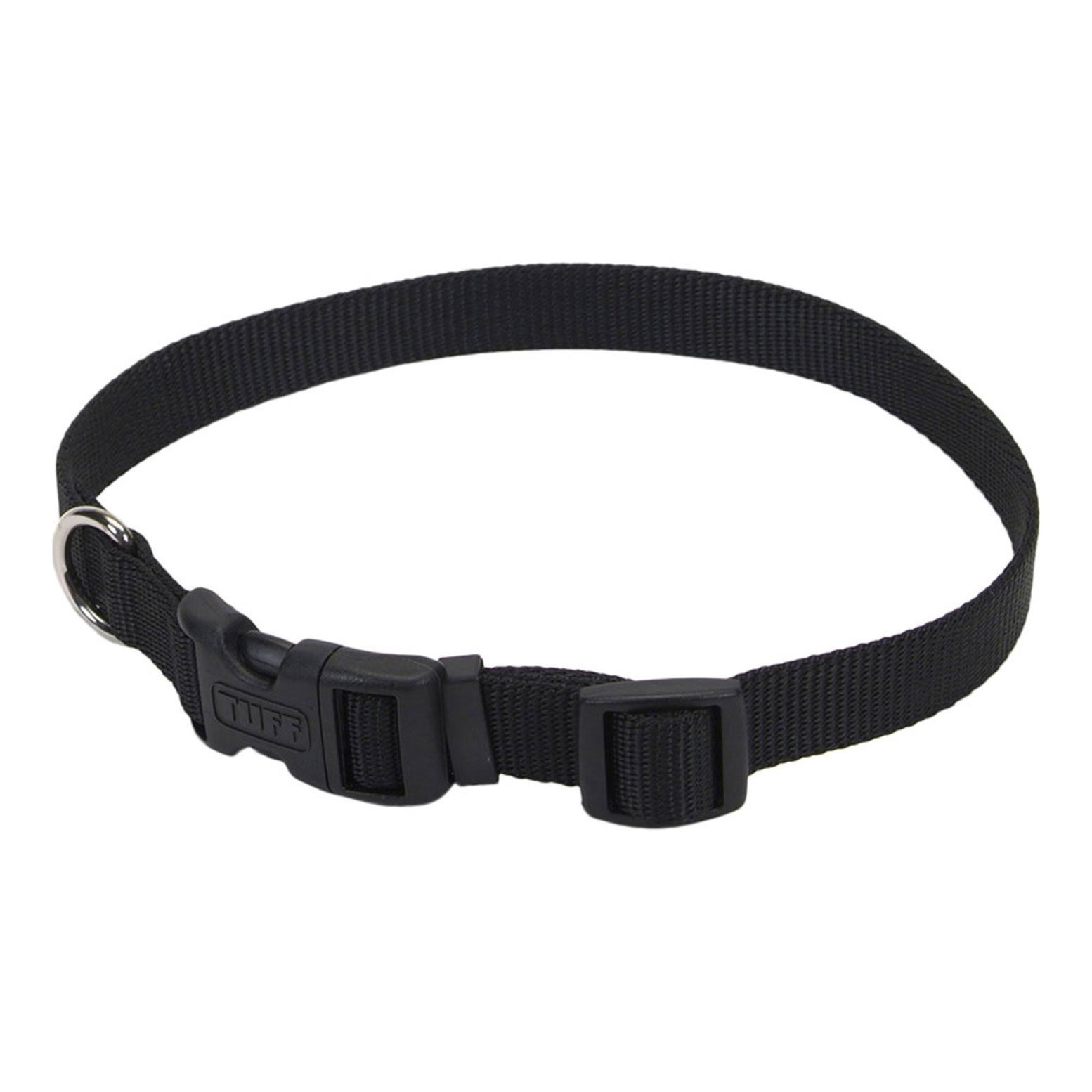 Coastal Pet Adjustable Nylon Dog Collar - Black, 1" X 20"