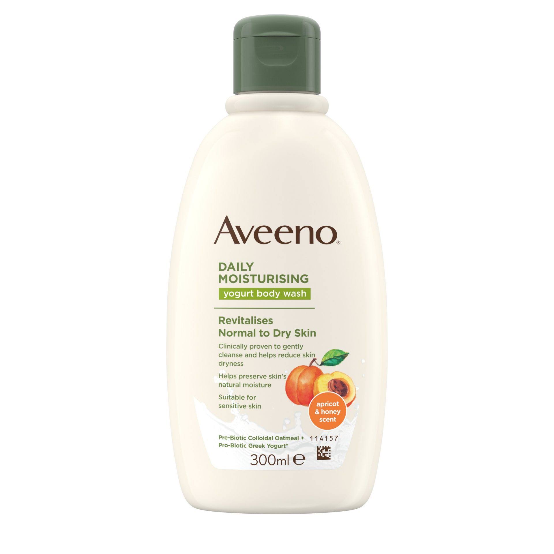 Aveeno Daily Moisturising Yogurt Body Cream - Apricot and Honey - 300ml