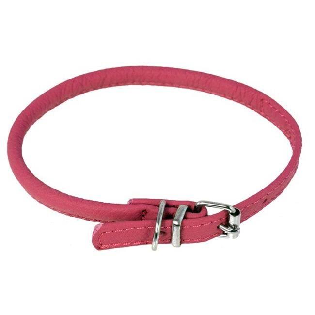 Dogline Leather Collar - Pink