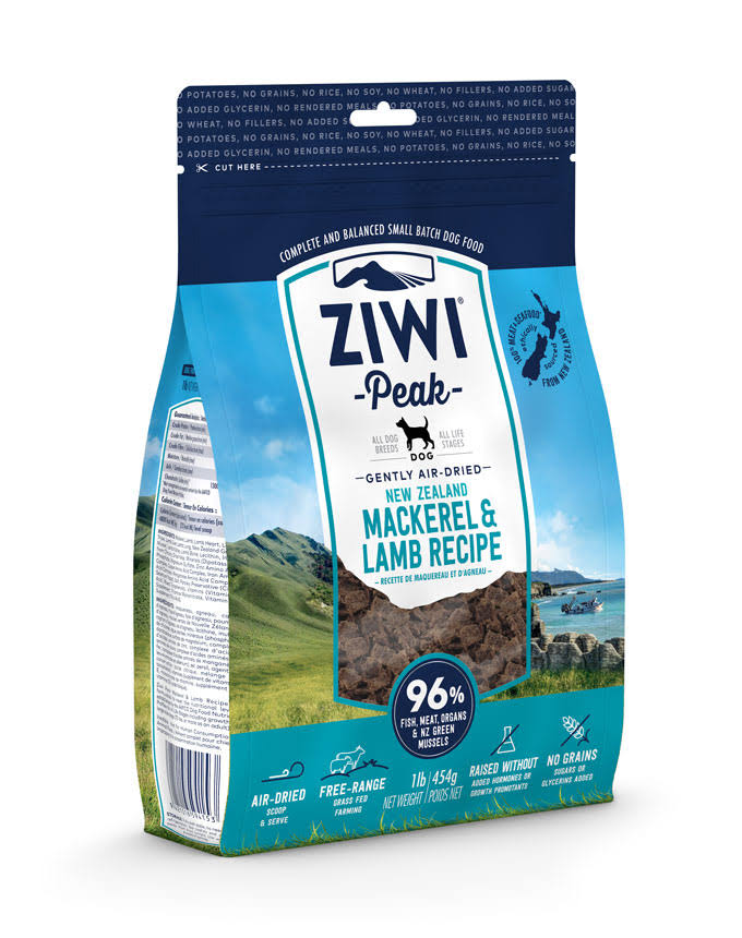 Ziwi Peak Air Dried Dog Food - Mackerel and Lamb, 16oz