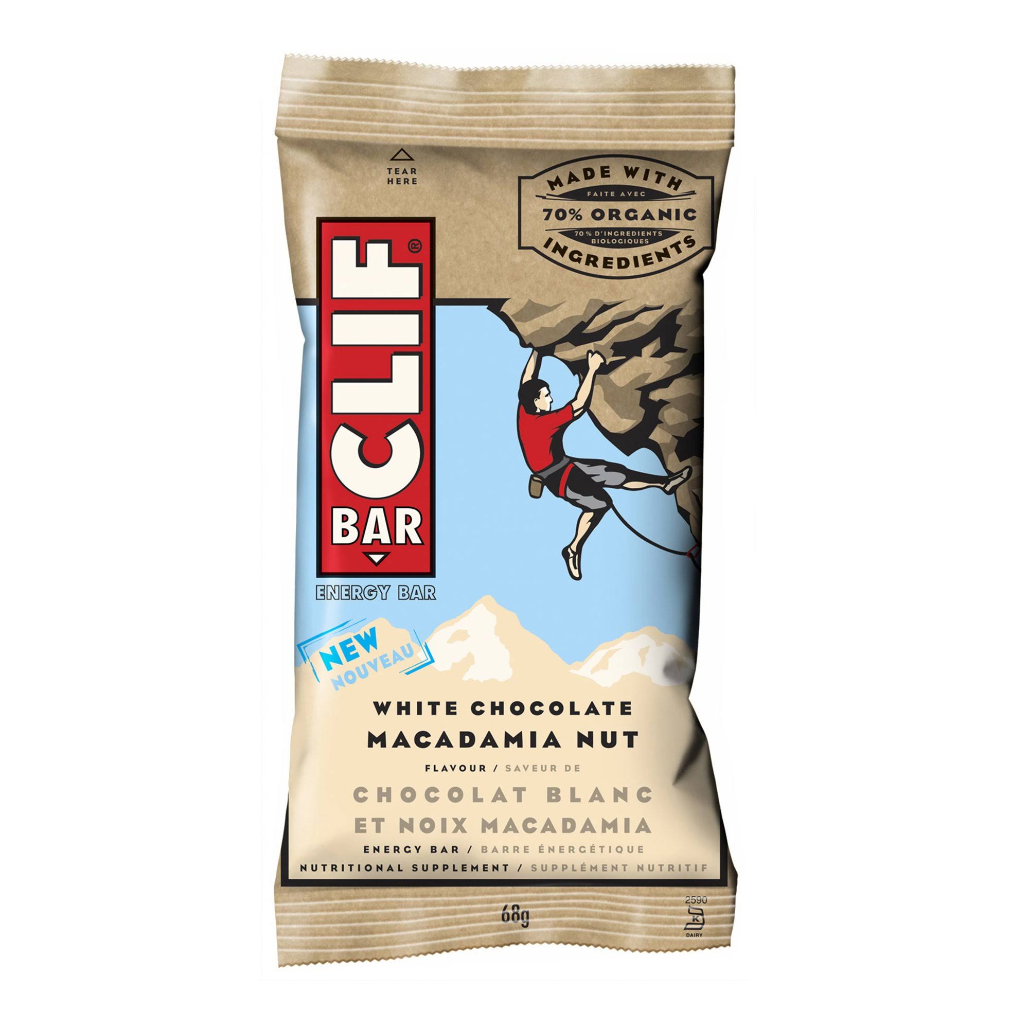 Clif Bar Energy Bar, White Chocolate Macadamia Nut - 68 g
