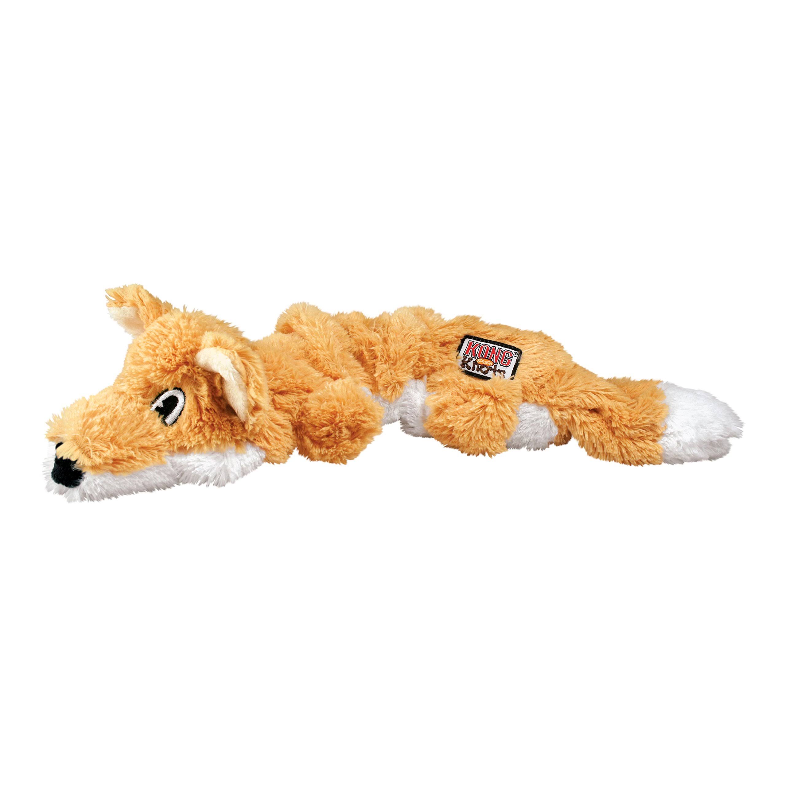 KONG Scrunch Knots Fox Dog Toy, Small-Medium