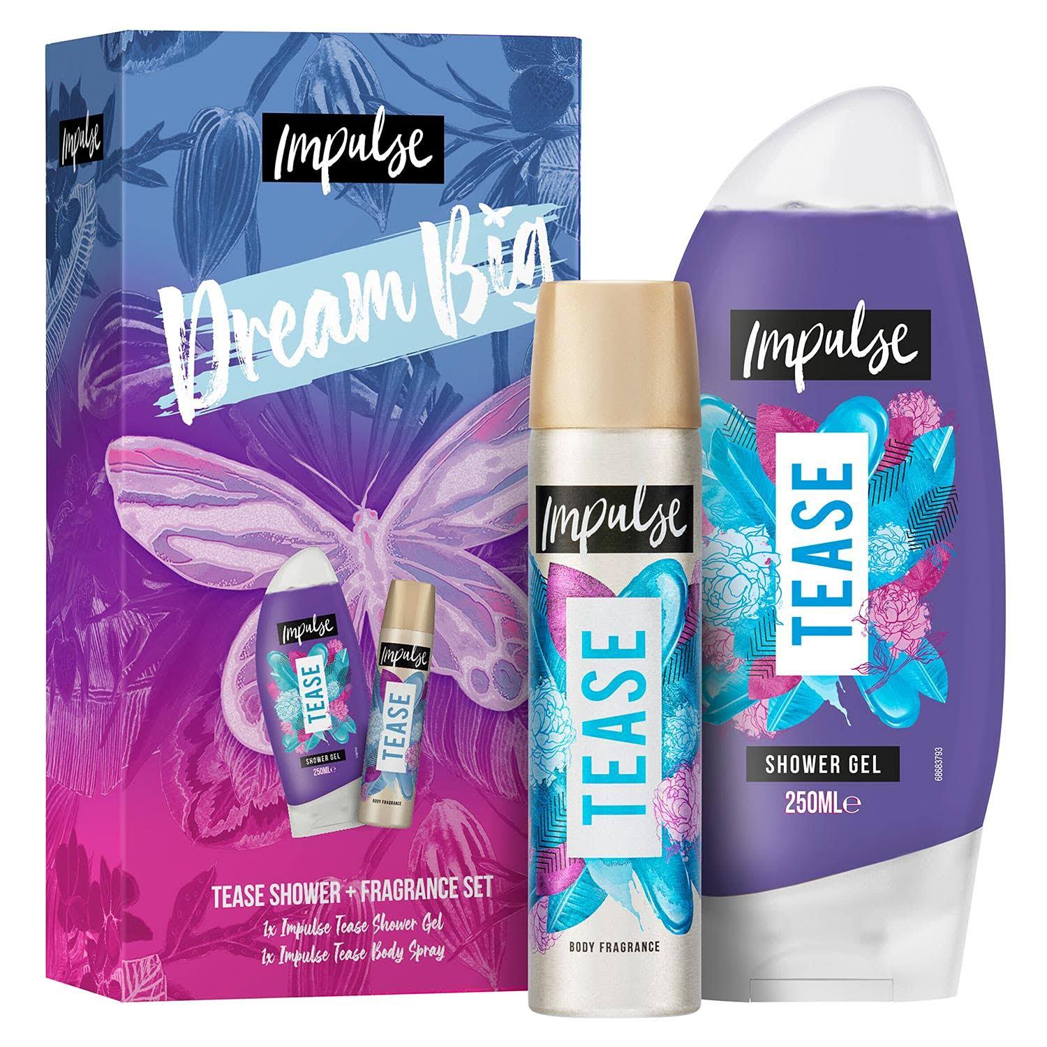 Impulse Dream Big Body Fragrance and Shower Gel Gift Set - wilko