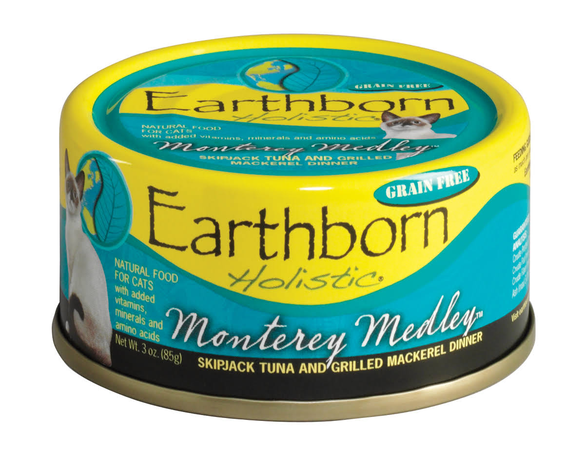 Earthborn Holistic Monterey Medley Wet Cat Food - Skipjack Tuna and Grilled Mackerel Dinner