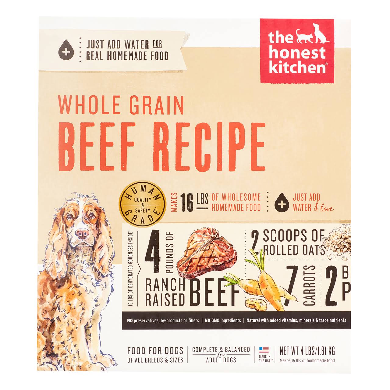 The Honest Kitchen Organic Dehydrated Whole Grain Adult Dog Food