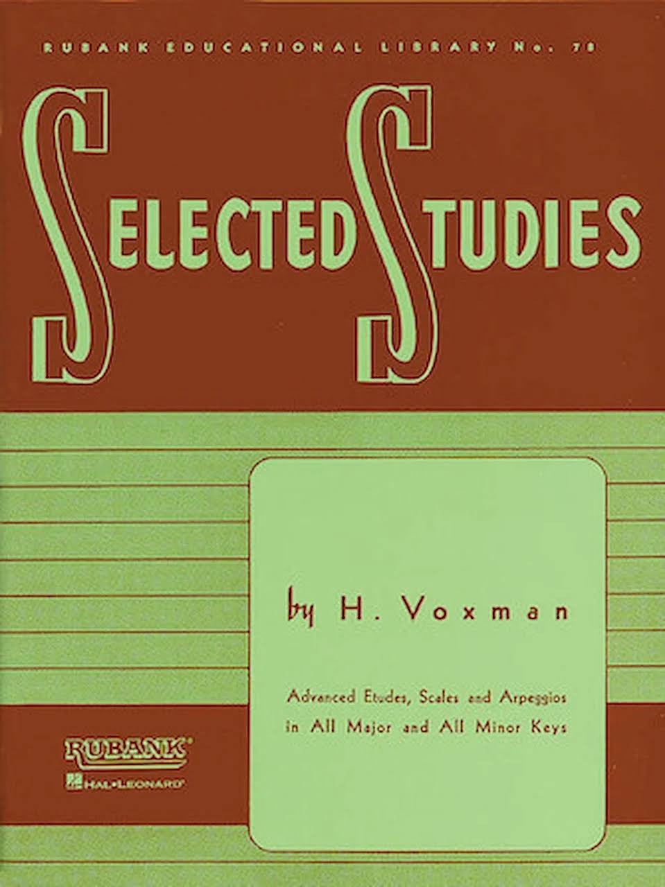 Selected Studies Clarinet - H Voxman