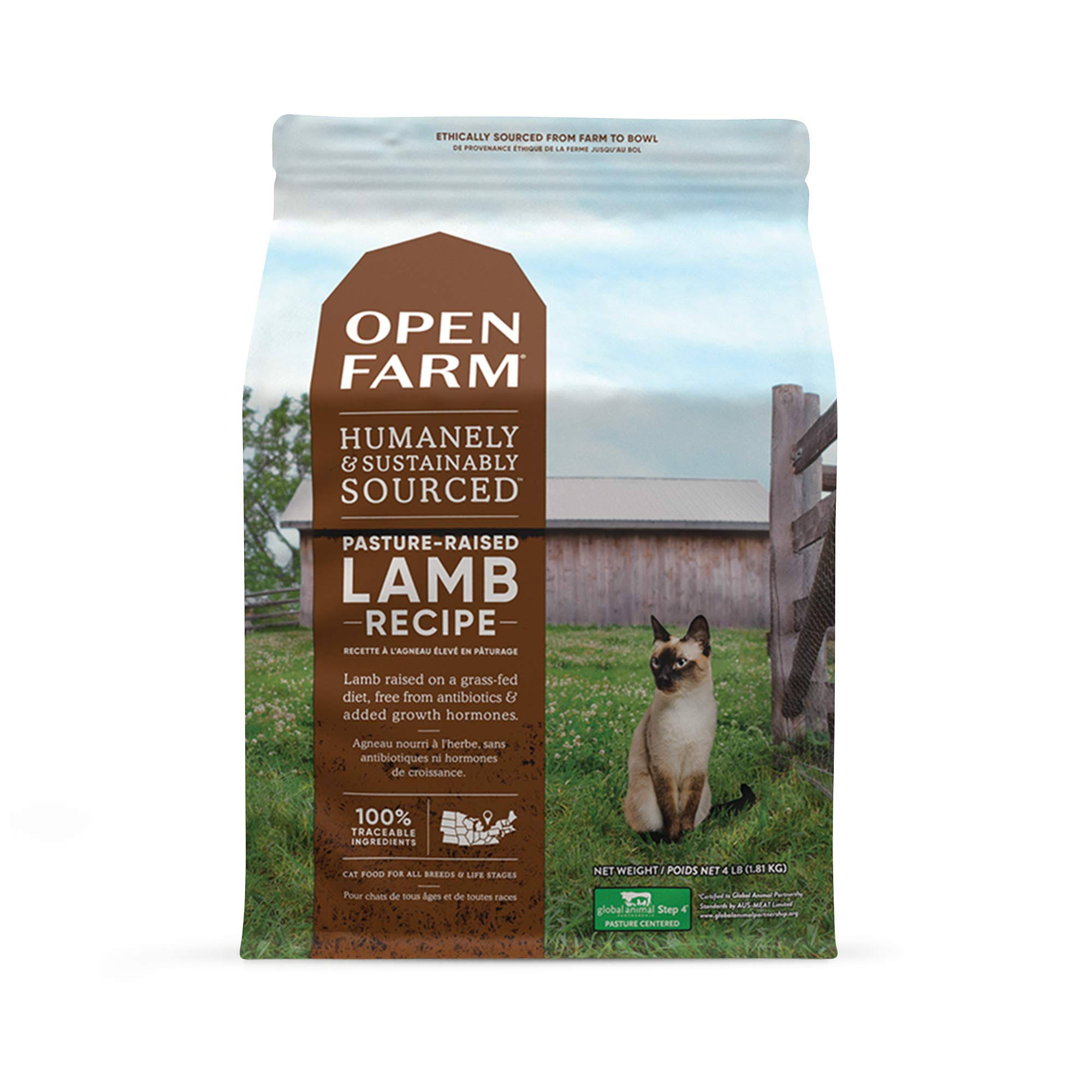 Open Farm - Dry Cat Food Pasture Raised Lamb / 4 lb