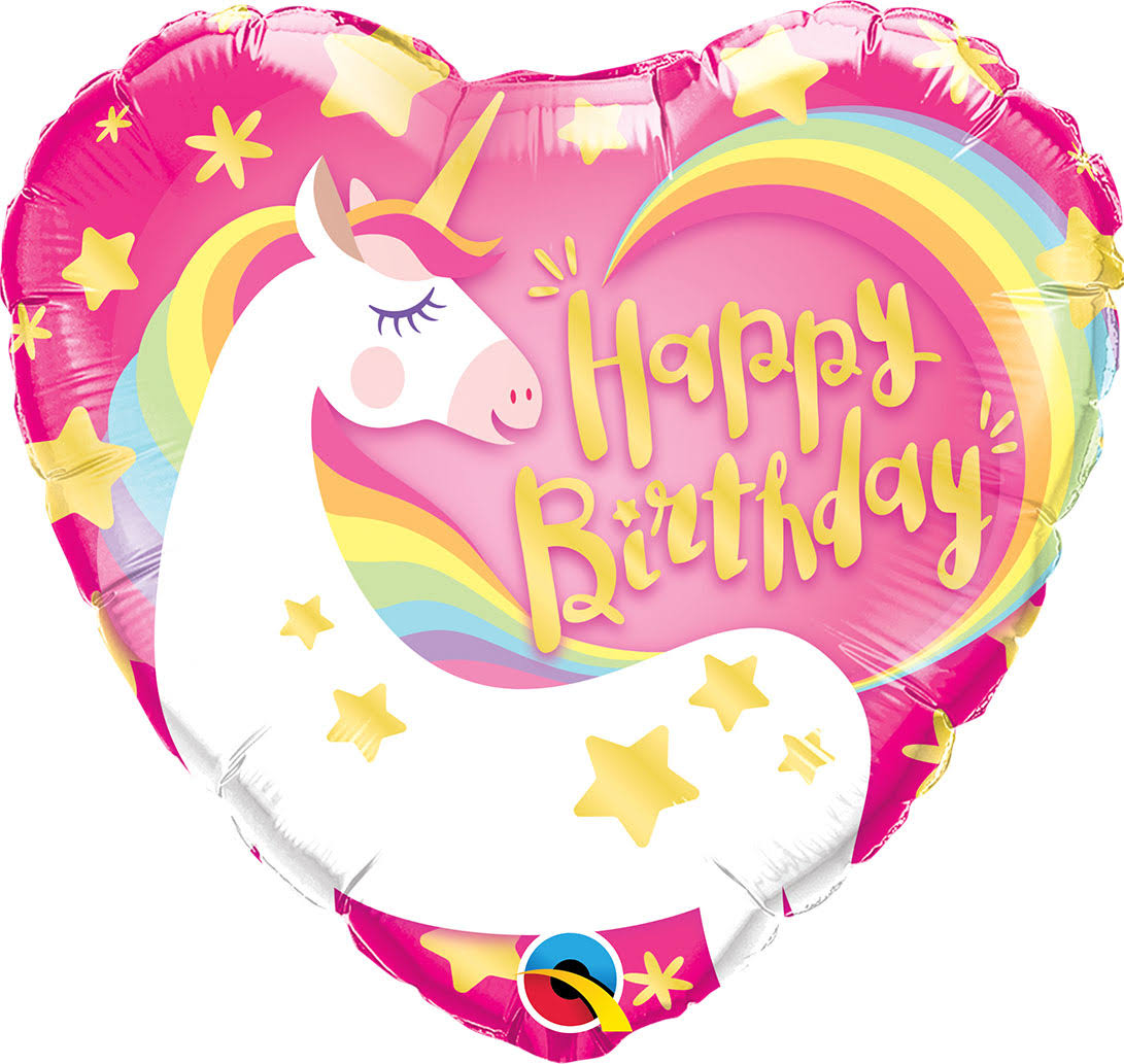 Balloon 18" Birthday Magical Unicorn