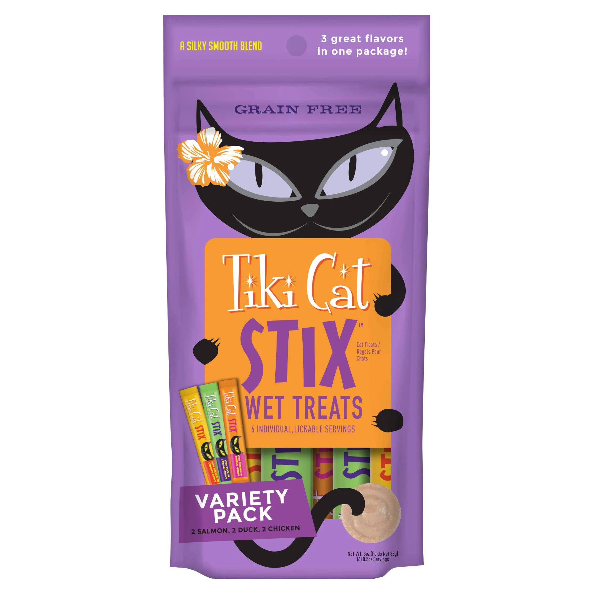 Tiki Cat Stix, Wet Treats - Variety Pack, Grain Free Size: 6 Count | PetSmart