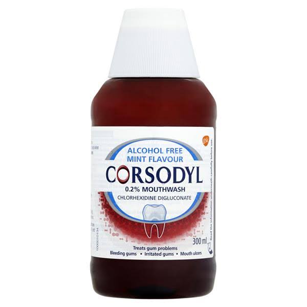 Corsodyl Alcohol Free Mint Mouthwash 300ml