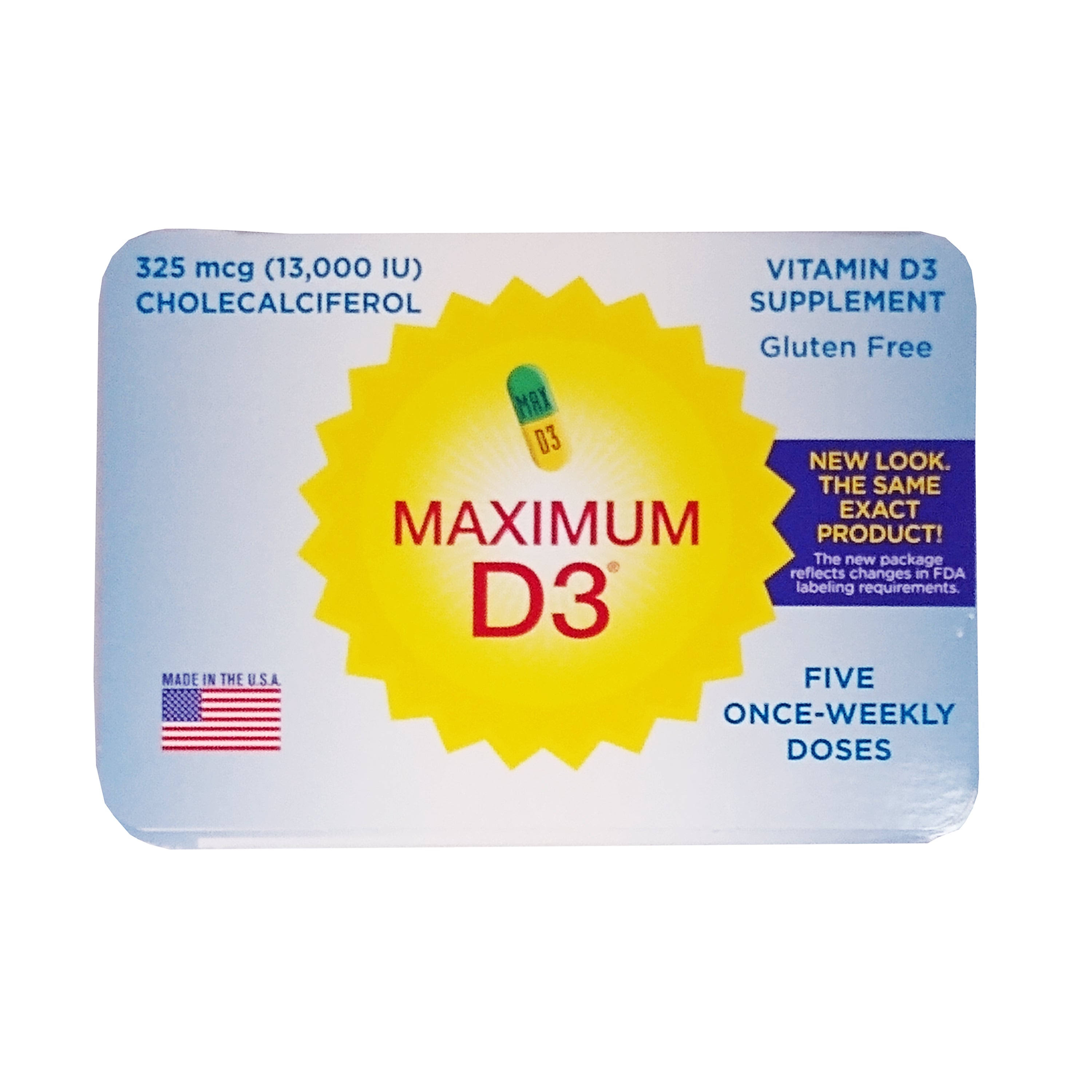 Maximum Vitamin D3 5 Caps by Pro Pharma LLC