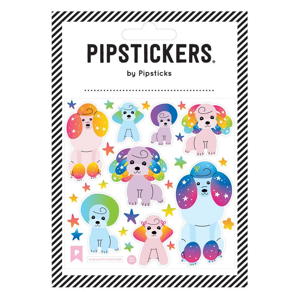 Pipsticks Rainbow Poodles Stickers