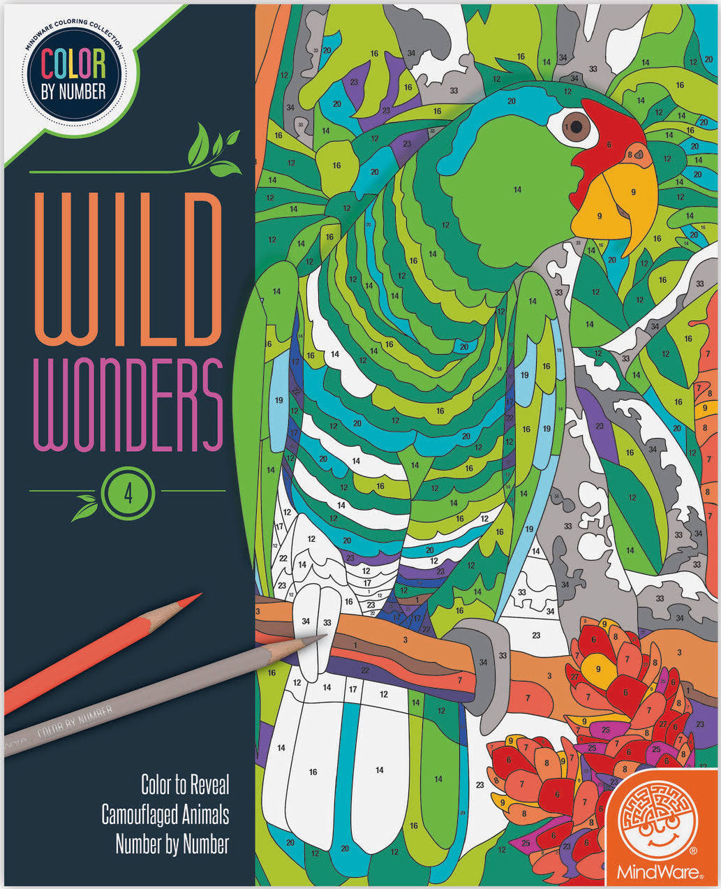 Mindware - Color by Number - Wild Wonders - Book 4