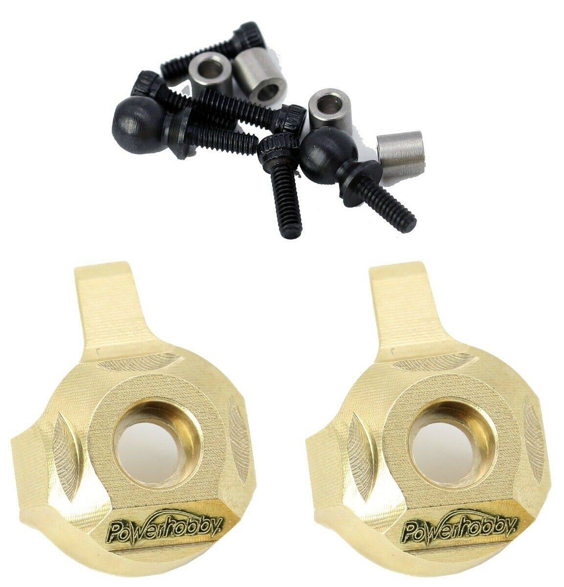 Powerhobby Brass Front Steering Knuckle Axial SCX24