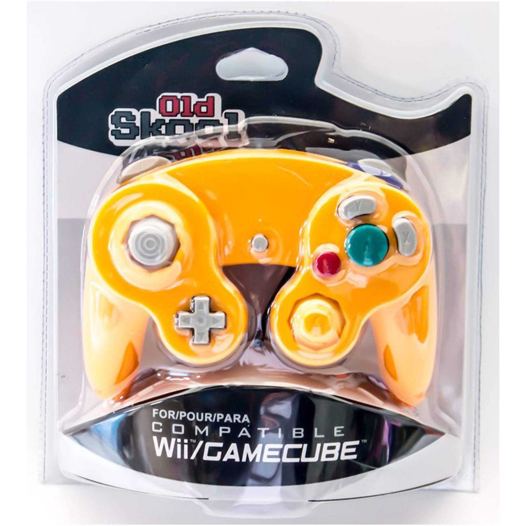 Old Skool Gamecube / Wii Compatible Controller - Orange (Spice)