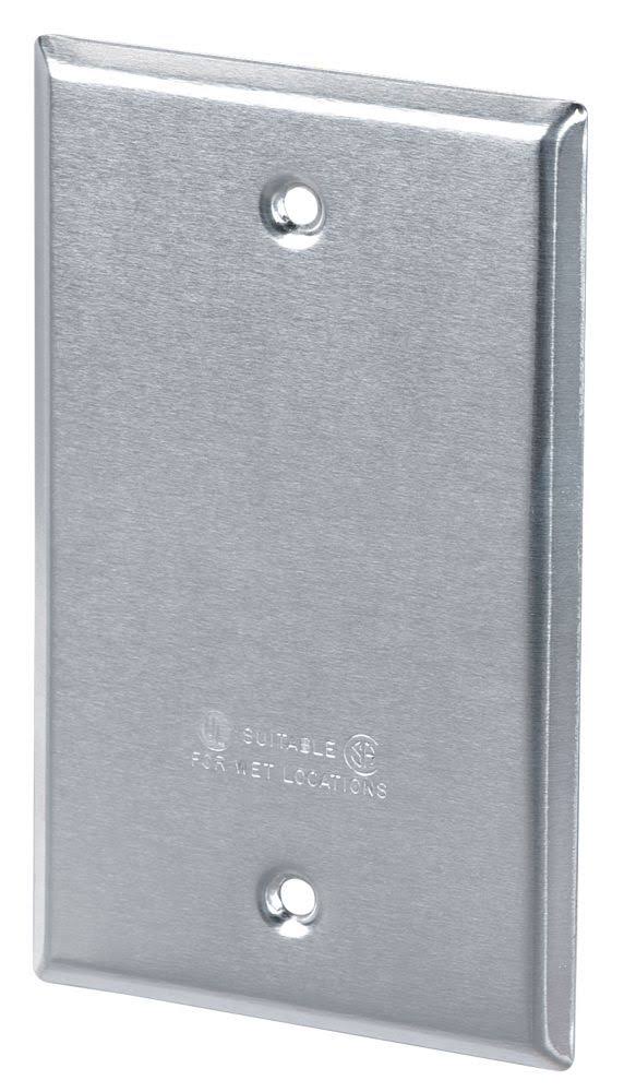 Sigma Electric 1-Gang Rectangular Stamped Cover - Grey