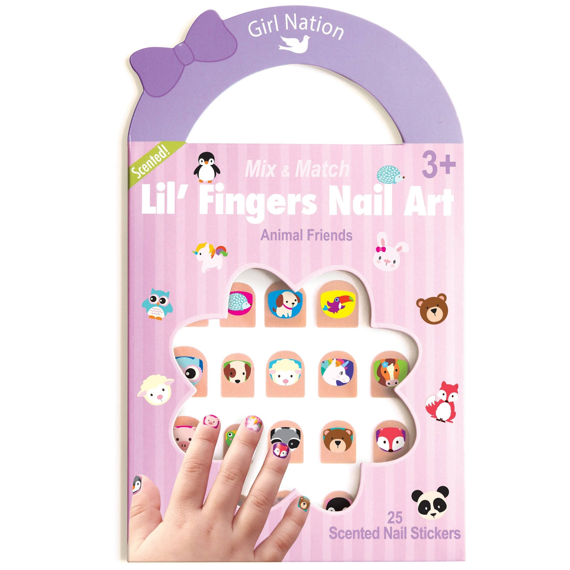 Girl Nation Lil' Fingers Animal Friends Nail Art