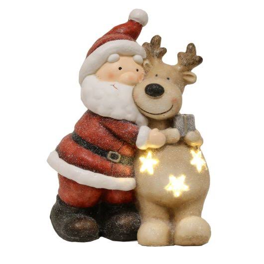 Straits LED Santa & Reindeer from gardenstore