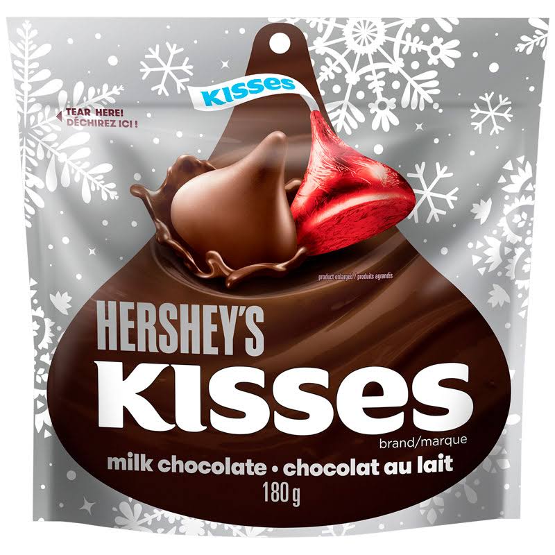 Hershey's Kisses Holiday Milk Chocolate (Red, Green & Silver)