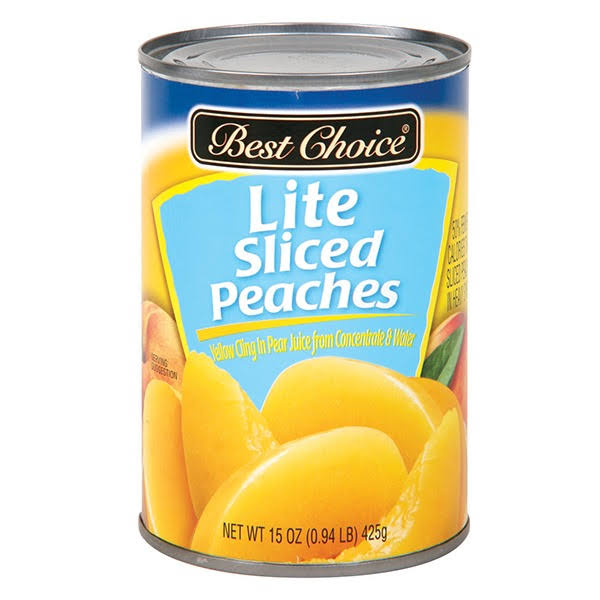 Best Choice Sliced Peaches in 100% Juice - 15 oz