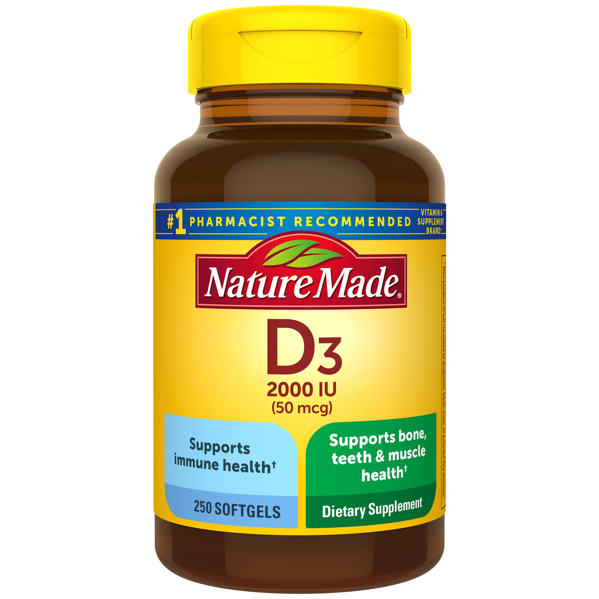 Nature Made Vitamin D3 2000 IU Softgels - x250
