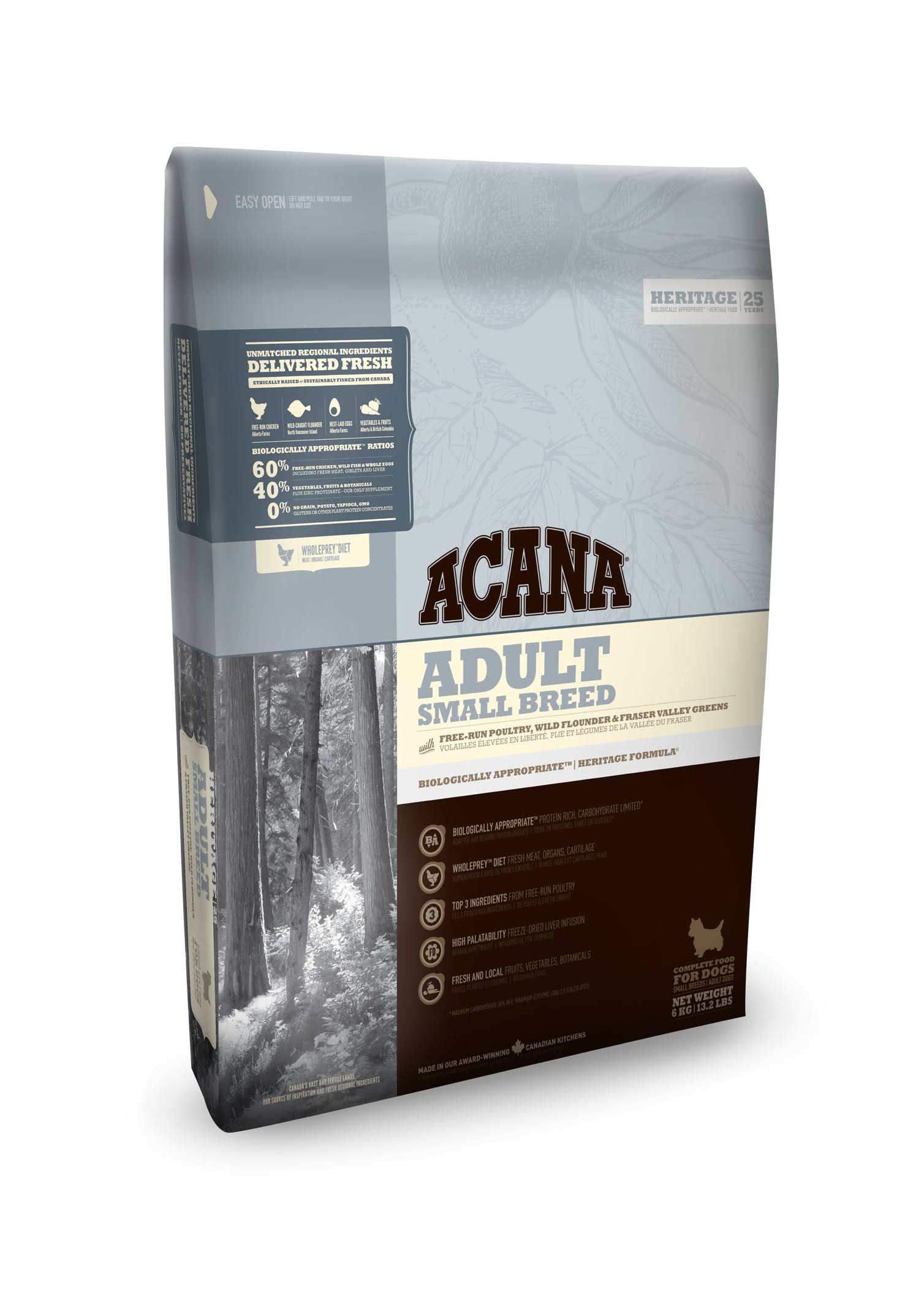 Acana Heritage Adult Small Breed Dog, 2 kg