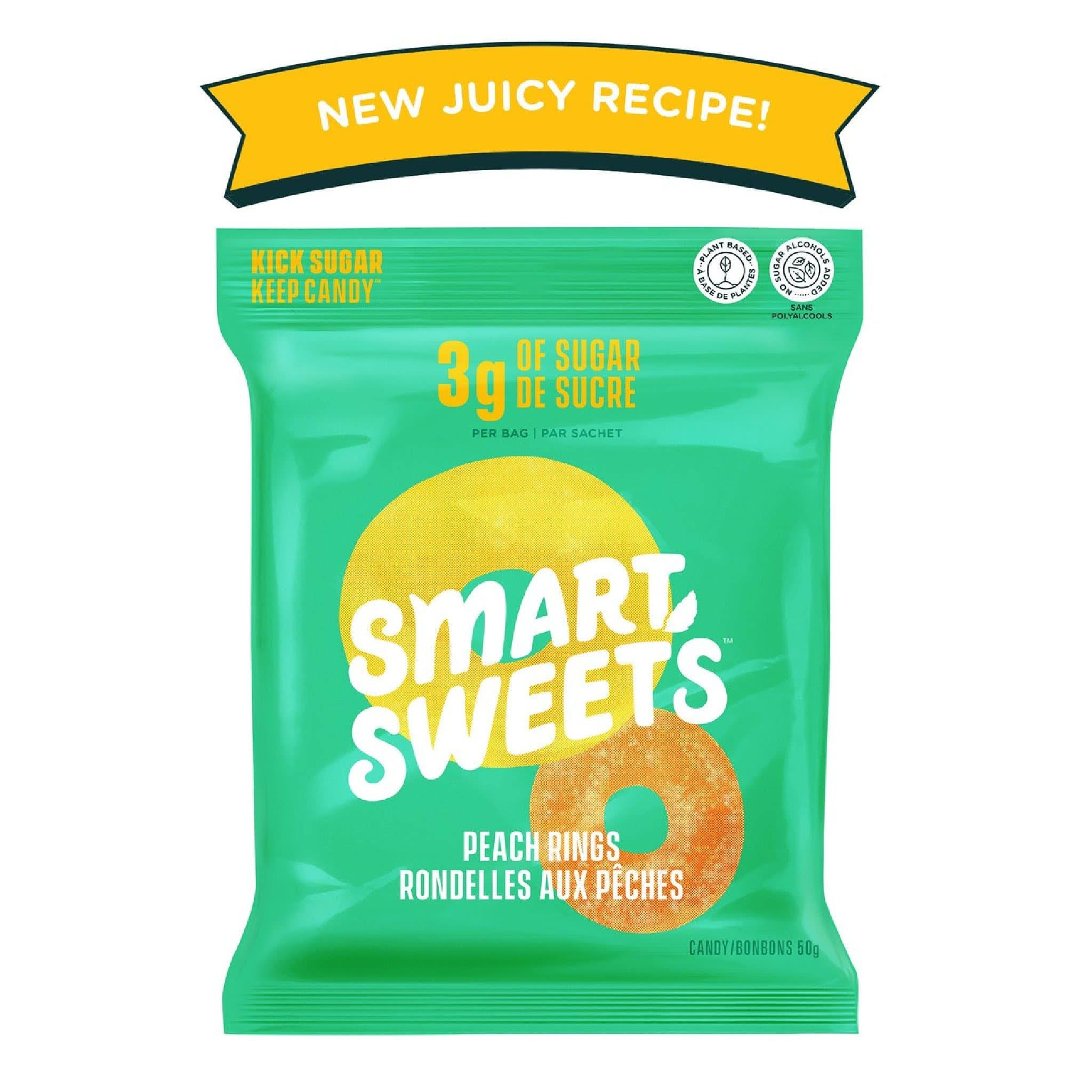 Smart Sweets Peach Rings, 50g