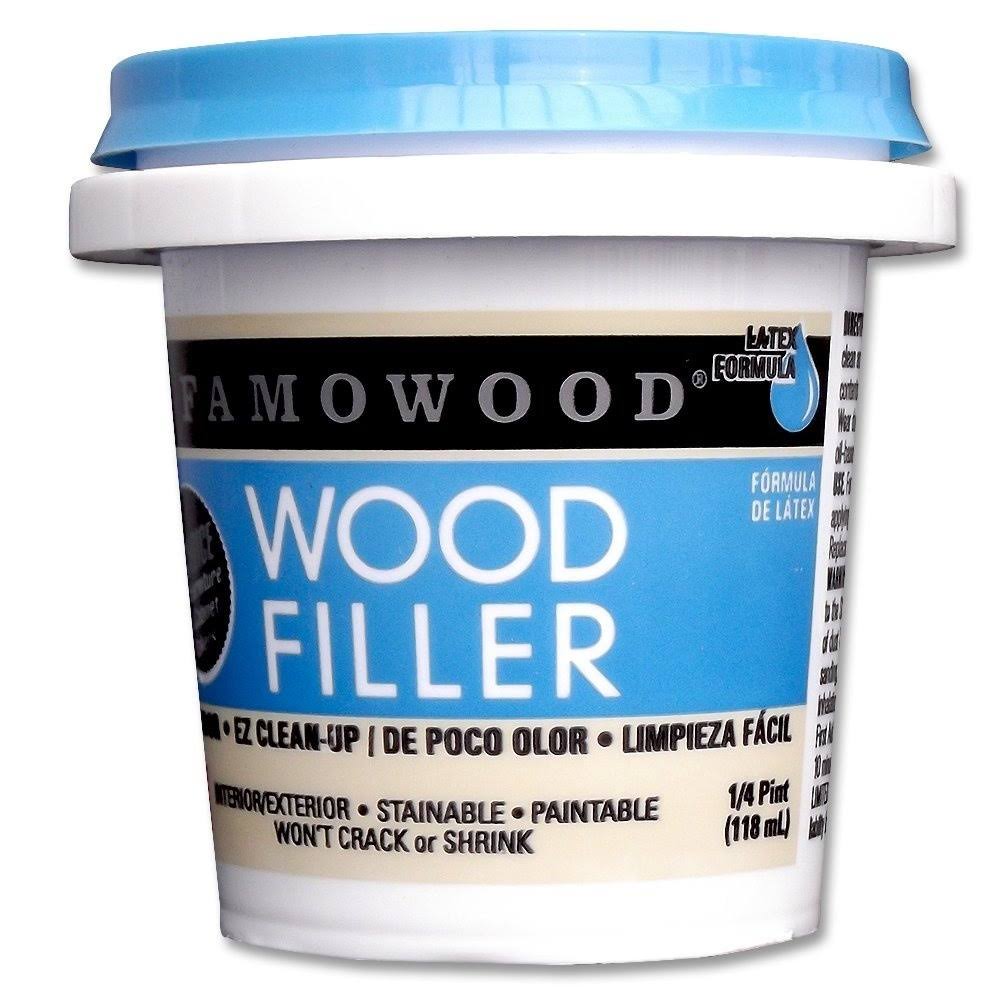 FAMOWOOD Latex Wood Filler - Walnut - 1/4 Pint (118mL)