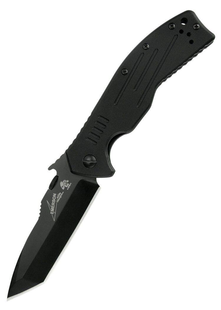 Kershaw 6044TBLK Emerson Cqc-8k Tactical Folding Knife - Tanto Point