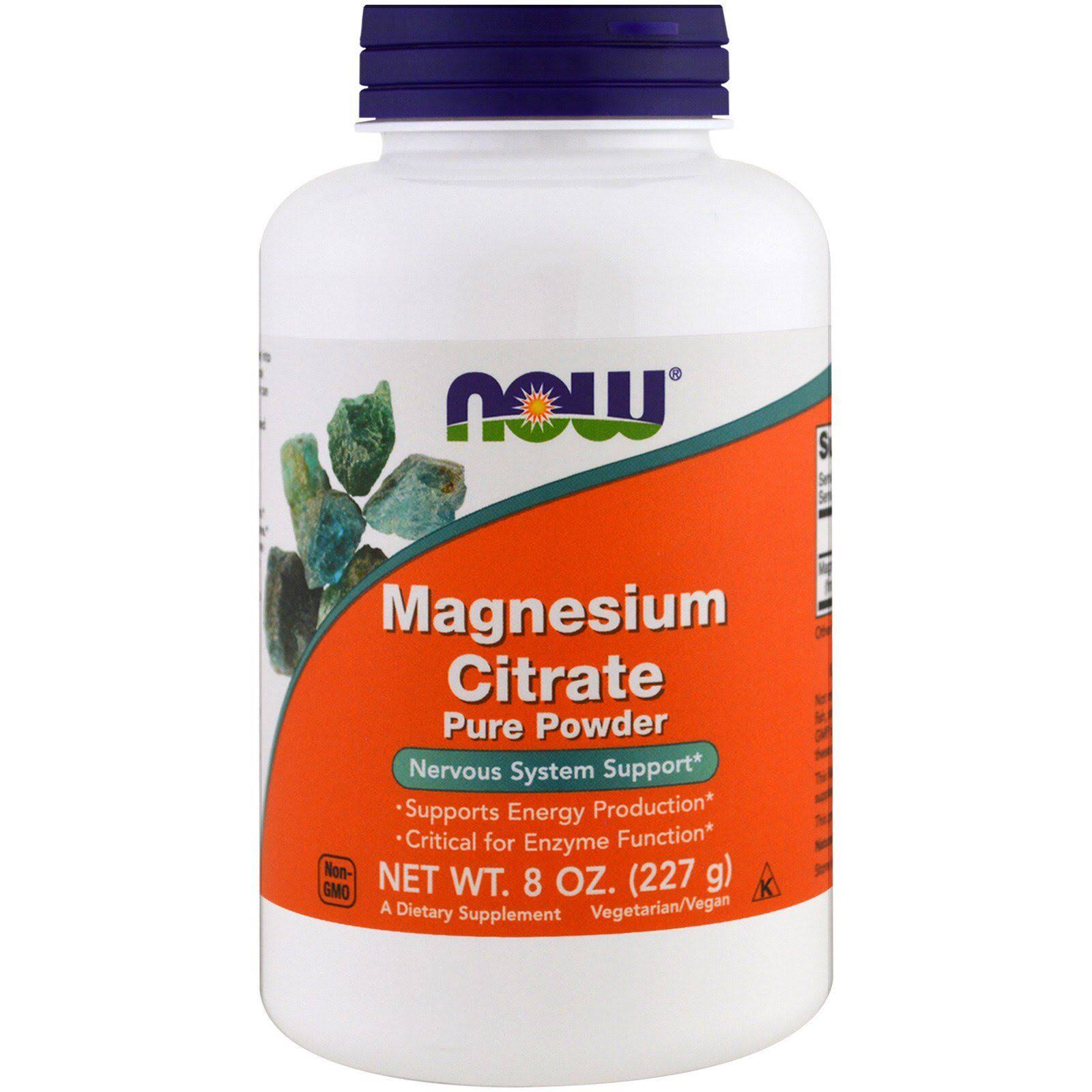 Now Foods Pure Powder Magnesium Citrate, 227 G