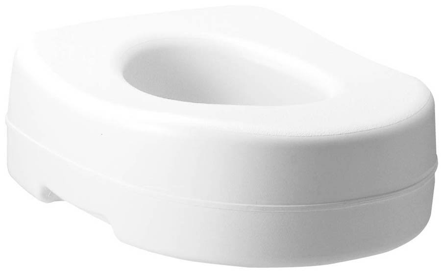 Carex Raised Toilet Seat - with Undergrips, White