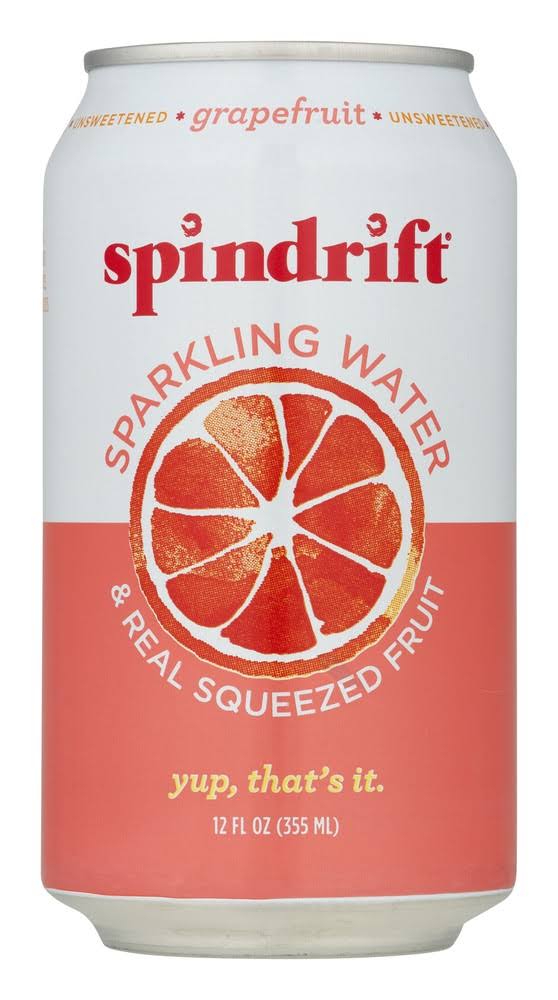 Spindrift Sparkling Water, Grapefruit, 12 Fl Oz