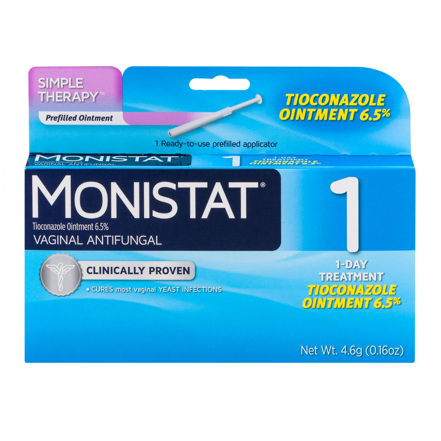 Monistat Simple Therapy Vaginal Antifungal - 4.6g
