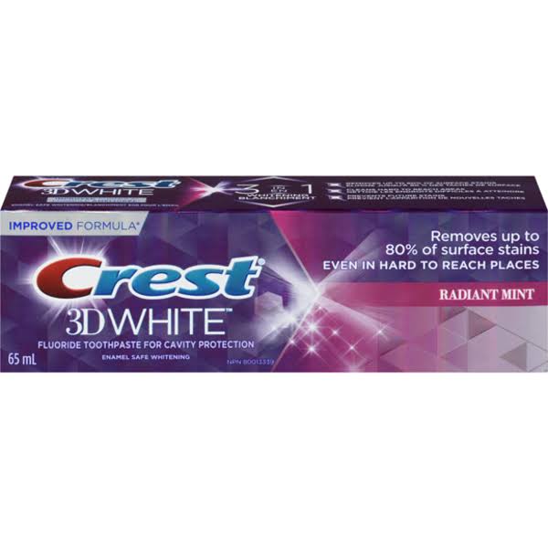 Crest Radiant Mint 3D White Whitening Toothpaste - 65 ml