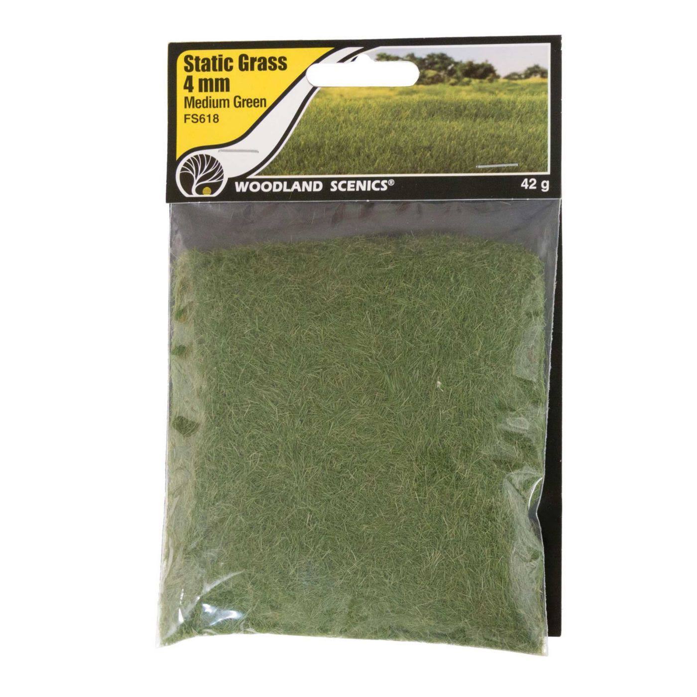 Woodland Scenics FS618 Static Grass Medium Green 4mm