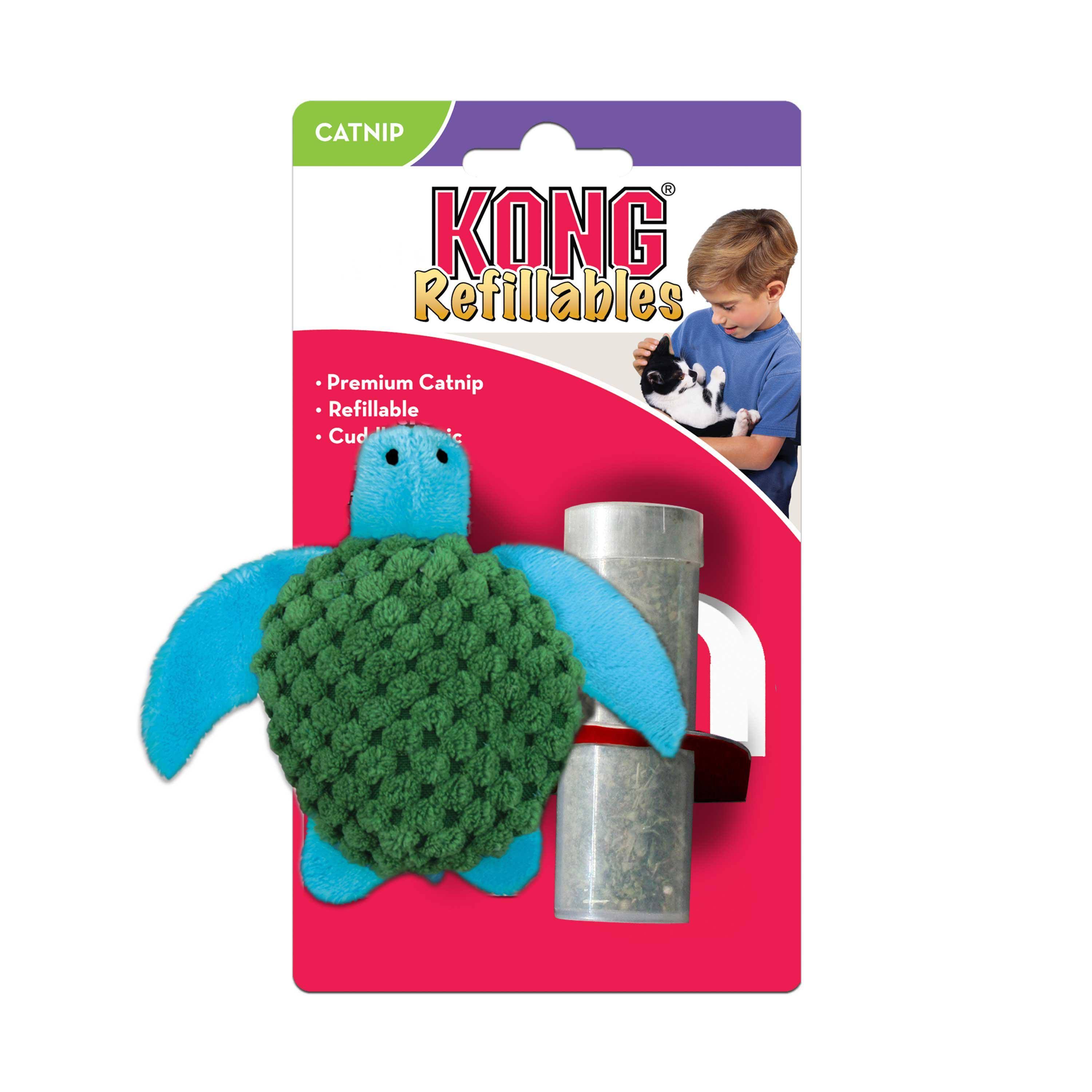 Kong Refillables Catnip Toy Turtle