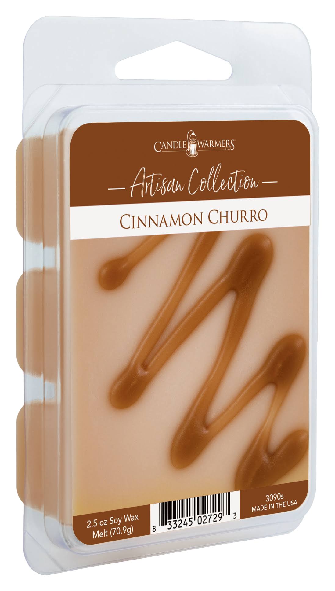 Candle Warmers Artisan Collection Soy Wax Melt, Cinnamon Churro - 2.5 oz