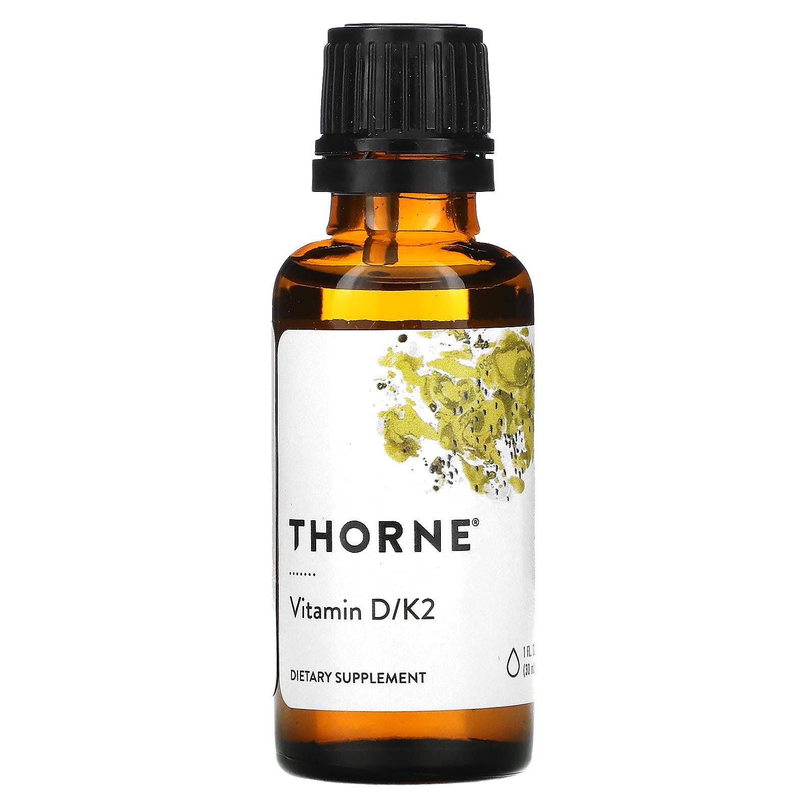 Thorne Research Vitamin D and k2 Supplement - 1oz